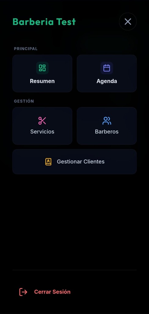 Menú de Navegación